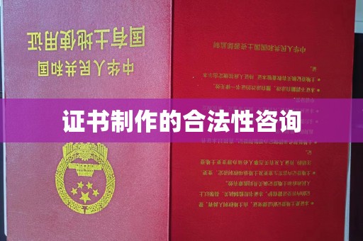 洞口证书制作的合法性咨询